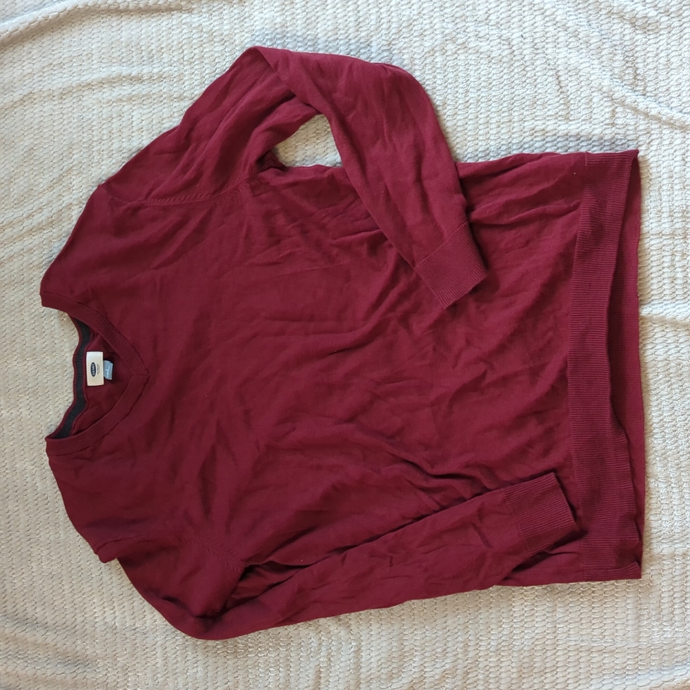 Old Navy Men's Burgundy Sweater